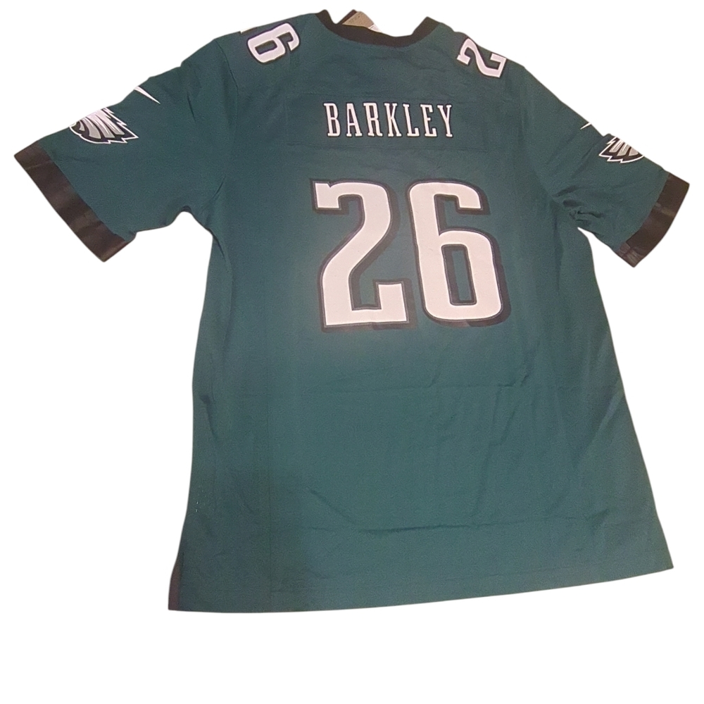 Nike NFL Eagles Sanders #26 Teal and Black Men's Jersey Size XL - Picture 5 of 9